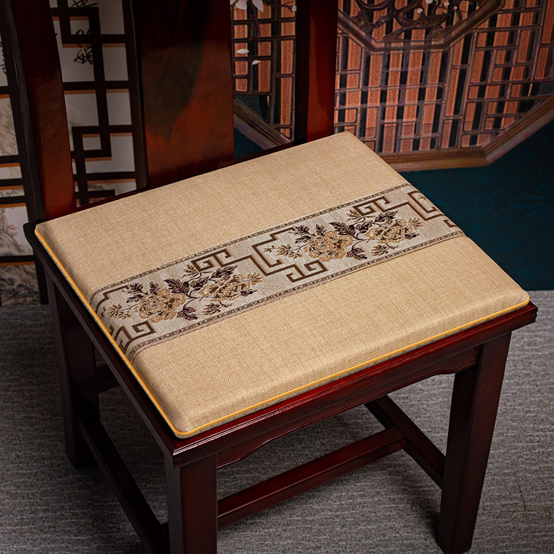 红木沙发坐垫中式乳胶棕垫座椅垫实木家具圈椅椅垫餐桌椅子茶椅垫