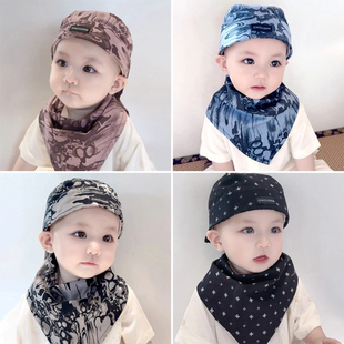 婴儿帽子春秋薄款幼儿男宝宝女棉秋冬海盗帽新生儿头巾胎帽可爱帽