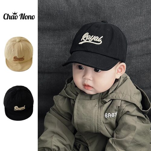 新款婴儿帽子男女宝宝时尚字母遮阳帽小月龄婴幼儿童棒球帽鸭舌帽