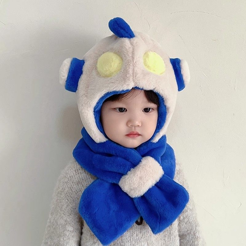 宝宝帽子奥特曼围巾一体秋冬季加厚儿童男孩针织毛线帽保暖可爱潮,童装/婴儿装/亲子装,帽子,淘宝优惠券,粉丝福利购,淘宝优惠卷