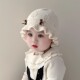 婴儿帽子秋冬季 宝宝公主帽婴幼儿加厚保暖针织帽毛线帽护耳帽冬季