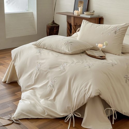 秋冬全棉磨毛刺绣四件套