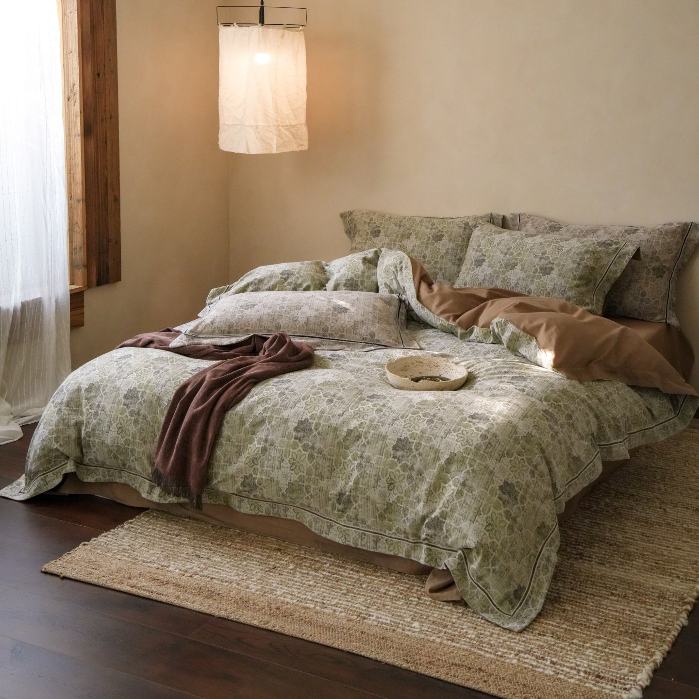 红花车全棉水洗色织提花四件套亲肤被套床单家用1.8m床四季床品,床上用品,床品套件/四件套/多件套,淘宝优惠券,粉丝福利购,淘宝优惠卷