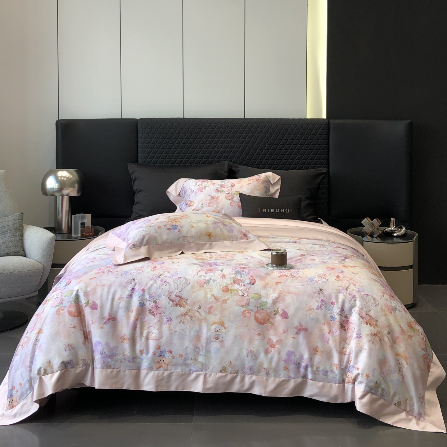 长绒棉数码印花四件套