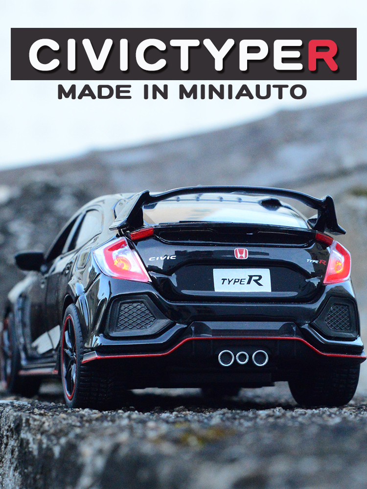 仿真typer合金车模红十代思域汽车模型送男孩玩具车儿童生日礼物