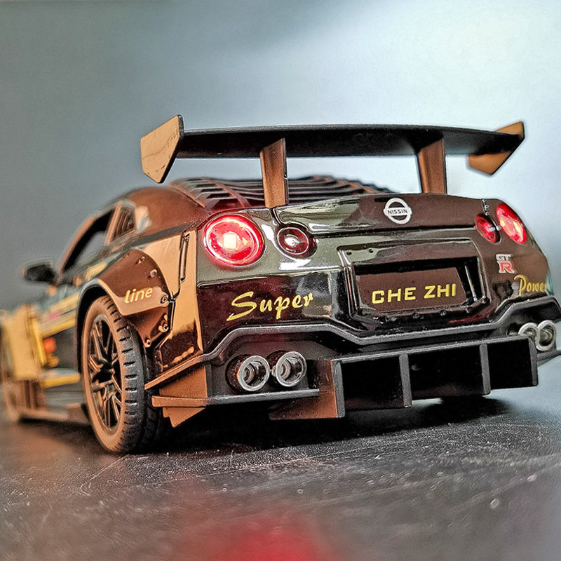 东瀛战神gtr汽车模型仿真日系拉花跑车合金车模玩具车拉力赛车男