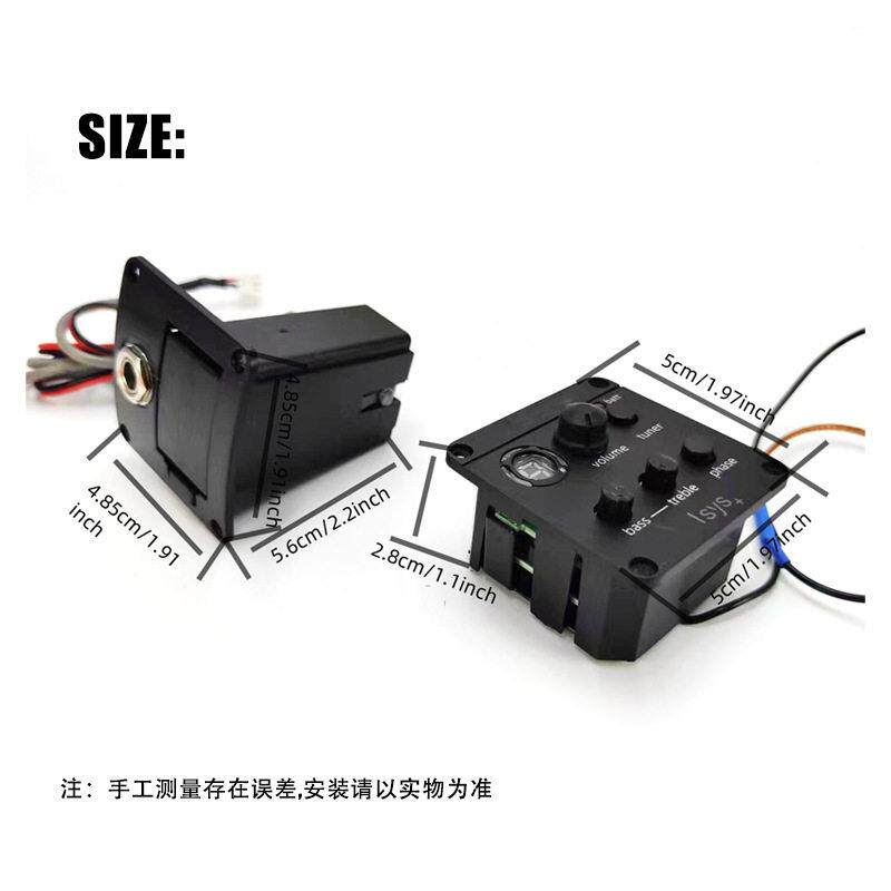 渔夫吉他拾音器EQ电箱 ISlYS+乐器配件乐器均衡器民谣液晶调音器;