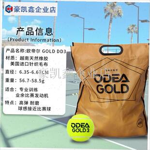 ODEA网球gold训练球高弹耐打网球DD3无压散装网.球60粒整.
