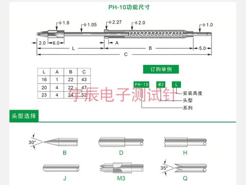 华荣PH-10M3/B/HQJ探针