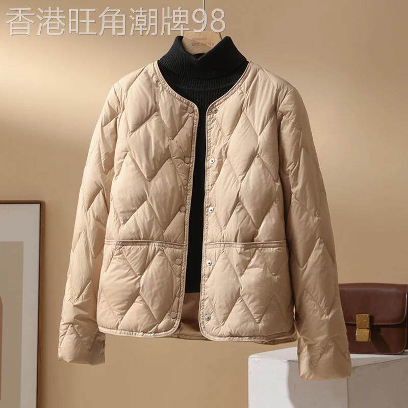 白鸭绒轻薄羽绒服女短款2026秋冬新款超轻大衣内胆小个子外套潮流