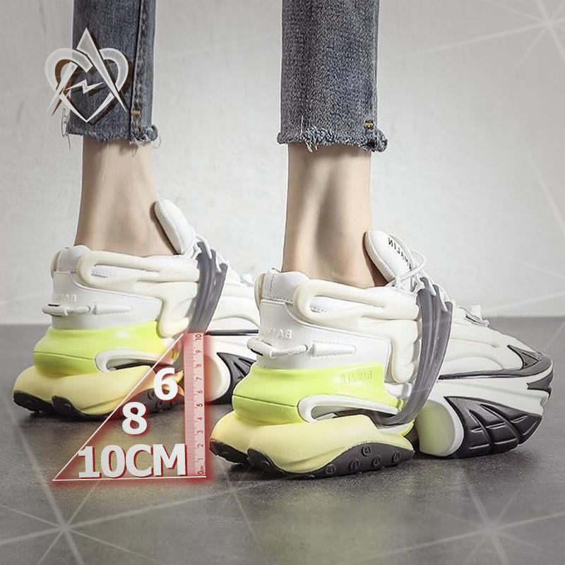 游艇鞋十公分681012cm内增高女鞋小个子真皮厚底老爹鞋女冬季爆款