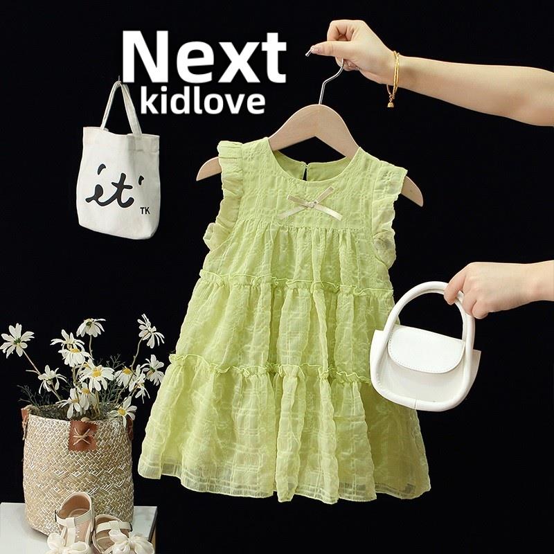 英国NEXT KIDLOVE女童连衣裙夏装儿童中小童背心裙夏季宝宝公主裙