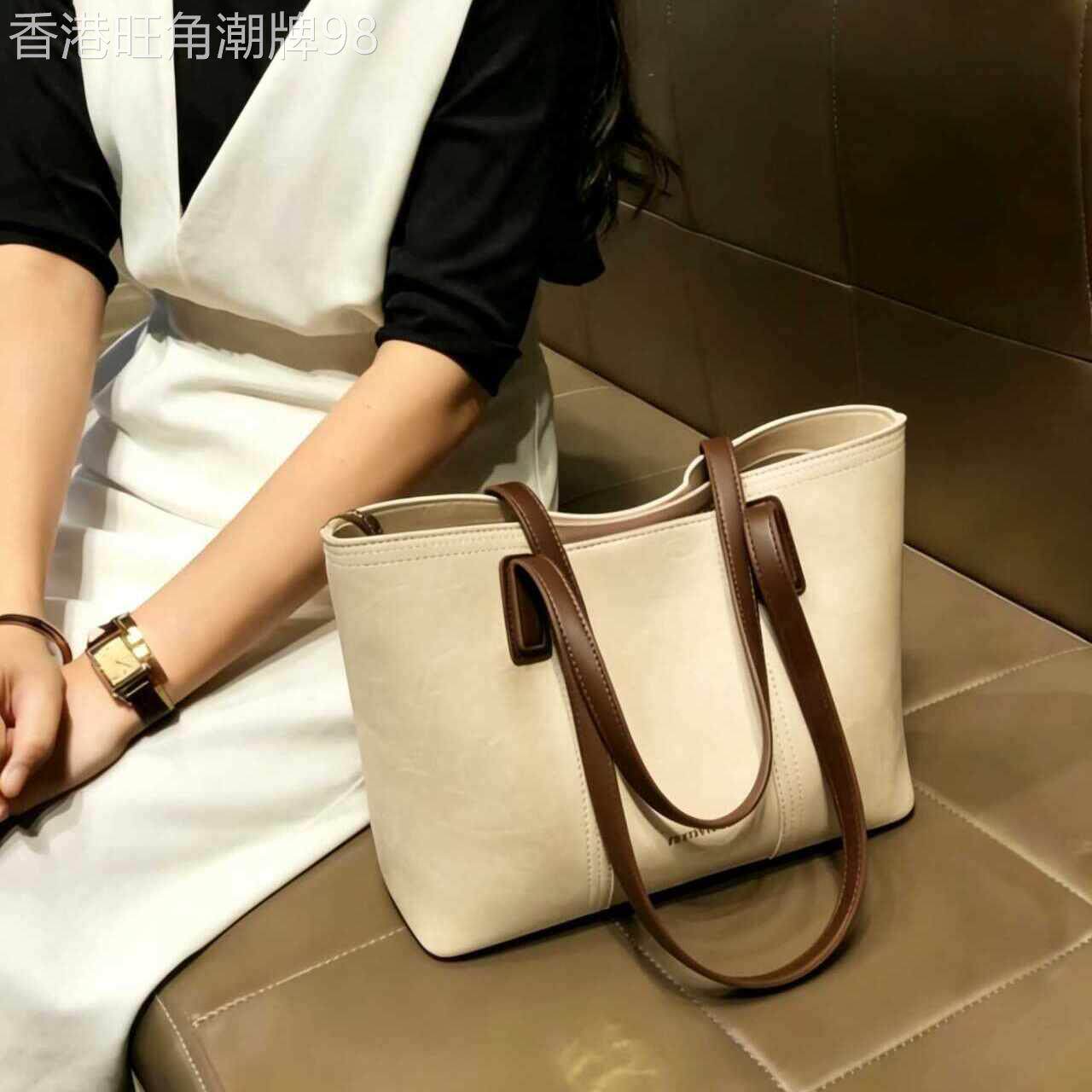 2026超火托特包大容量女白色包包轻奢小众高级感上班通勤包腋下包