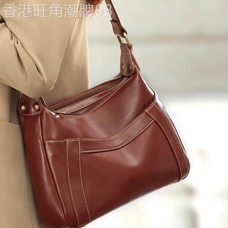 专柜品质!妈妈包斜挎包包女式中年女包大容量软皮多层单肩大包