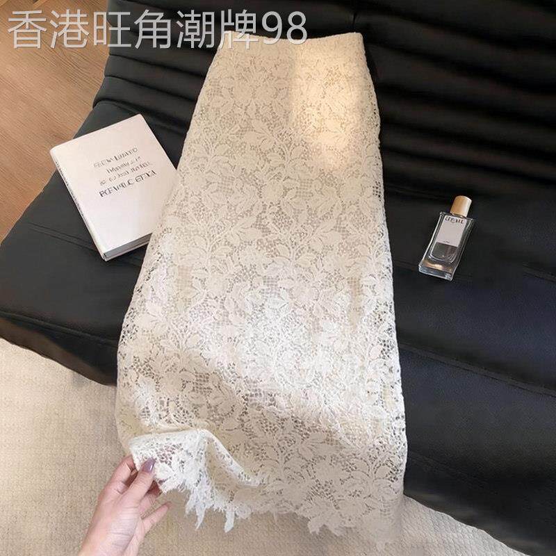 白色蕾丝半身裙女2026夏季新款优雅风气质时尚高级感修身直筒裙