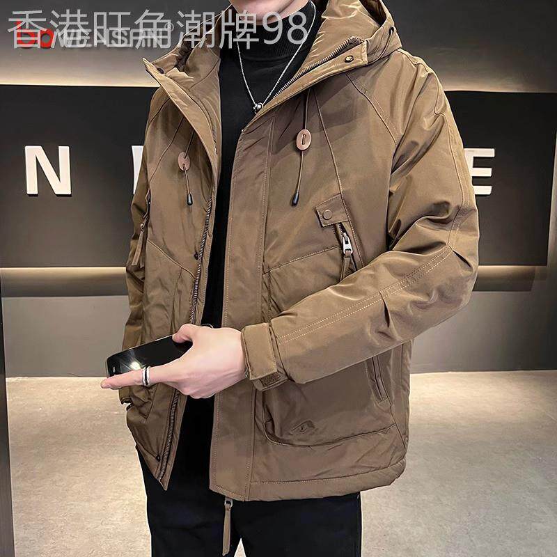 潮牌工装冲锋衣外套男士2025新款爆款春秋冬季痞帅气夹克男款棉服