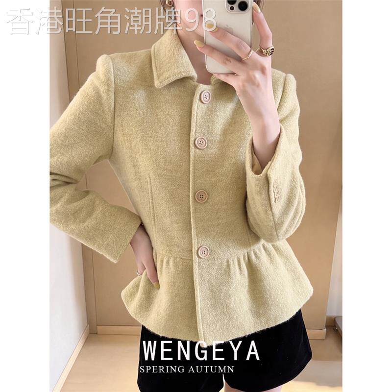 千金风时尚翻领收腰外套女2026年秋季新款显瘦气质高级感上衣