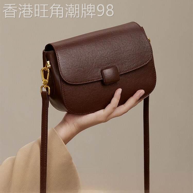 专柜品质!包包女式复古马鞍包真皮女包小挎包妈妈包女士斜挎包