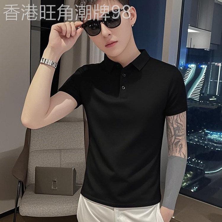 polo衫男款短袖休闲痞帅潮t2026新款夏季高级感潮牌超火衣服图片