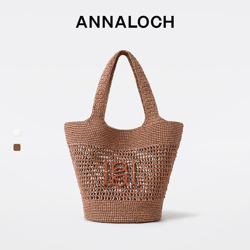 ANNALOCH新款草编托特女包