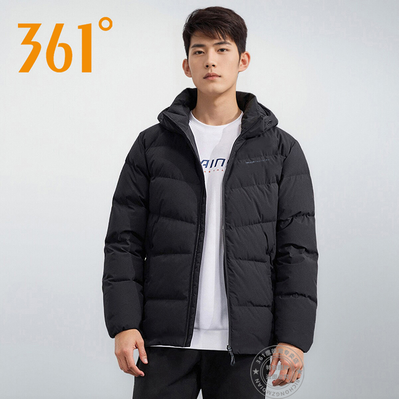 361男装短棉服专柜正品2024冬季新款短款保暖连帽运动棉袄4207
