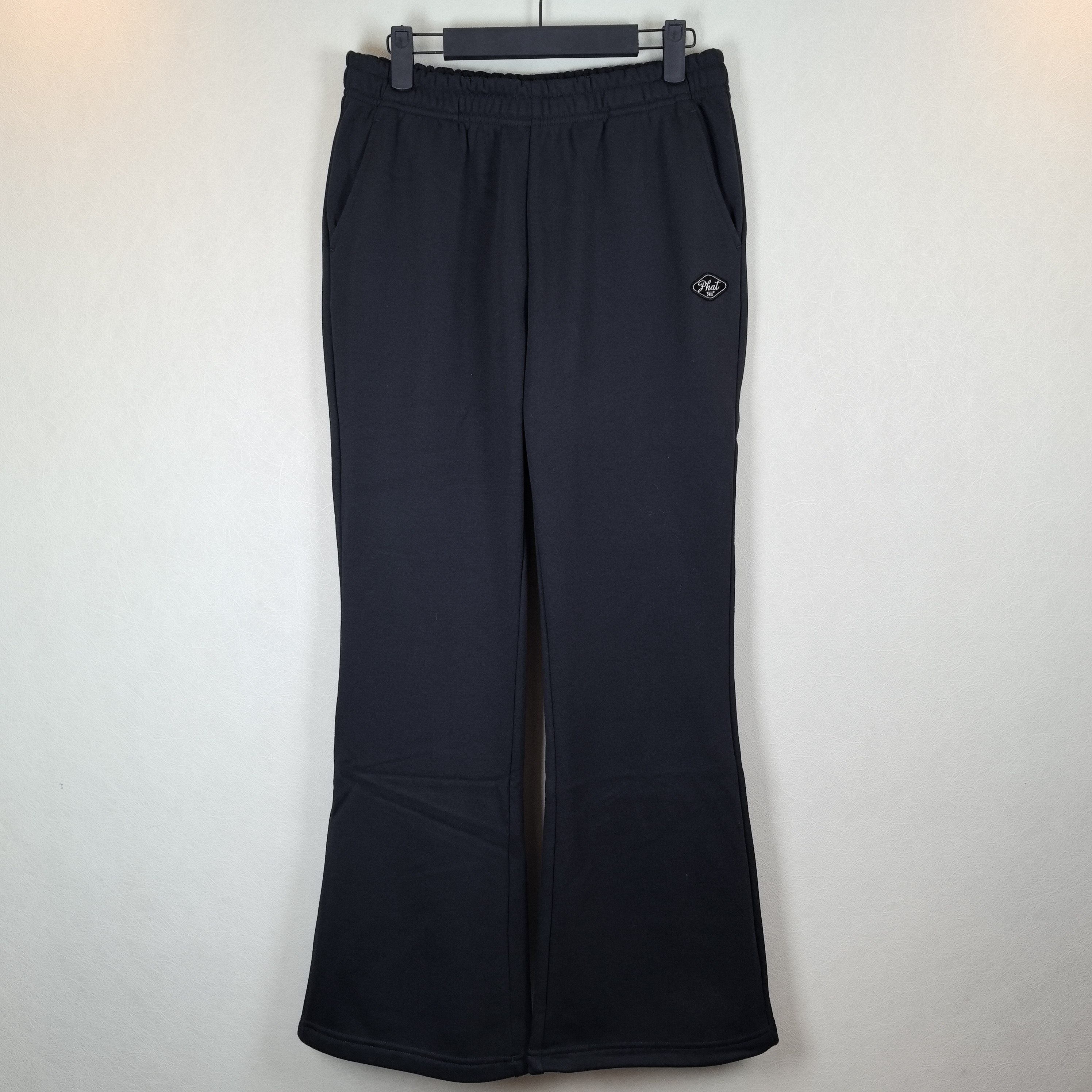 361女裤针织长裤专柜正品2025冬季新款纯棉散口加绒喇叭裤裤9712