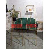 北欧铁艺画架相框托架 婚礼迎宾水牌展架照片展示架金色油画架