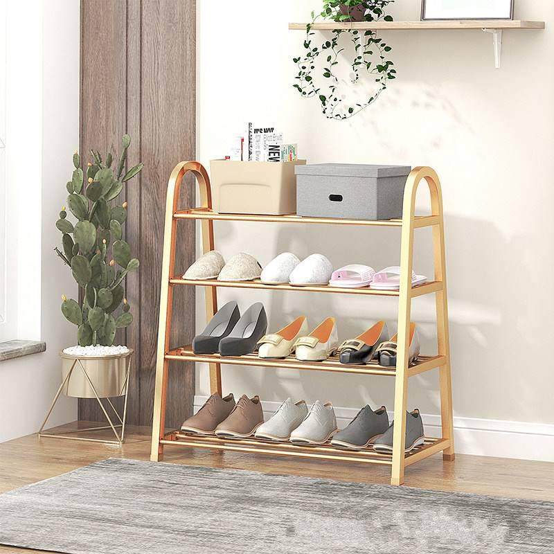 欧式铁艺鞋架多层客厅落地式置物架简易门口不锈钢鞋柜免安装