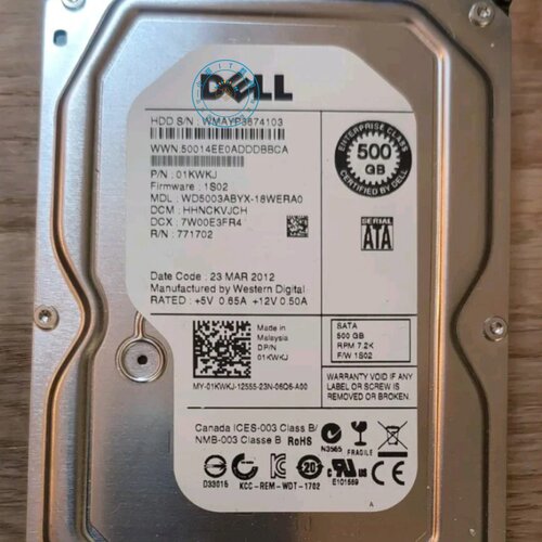 DELL原装正品WD5003ABYX01K