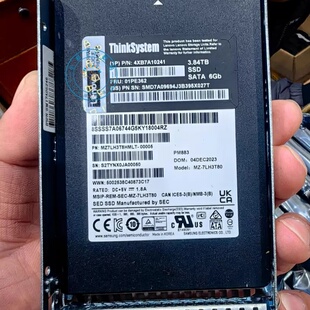 联想 01PE362 4XB7A10241 3.84T SATA 6G 2.5固态服务器硬盘PM883