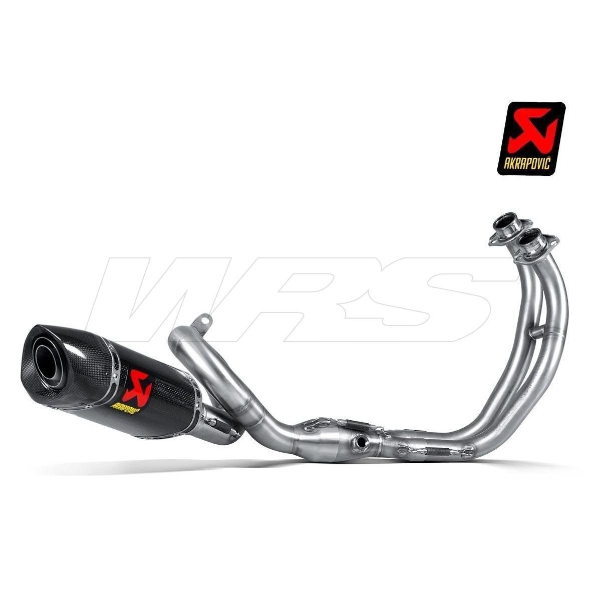 AKRAPOVIC 不锈钢碳赛车排气管 YAMAHA XSR 700 2016-2024