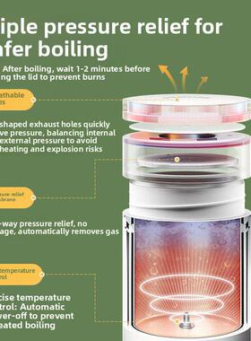 110V美规美版便携式烧水壶小型调温公室旅行电加热水杯华氏温度