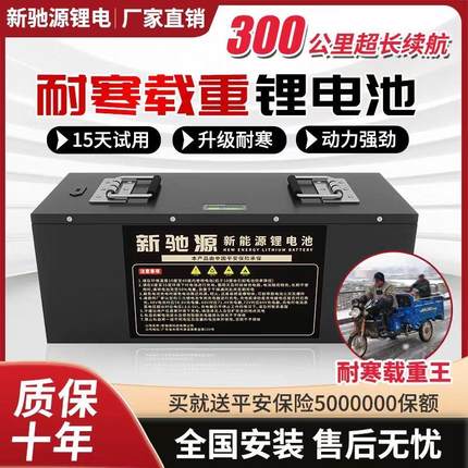 电动车48v60v72v锂电池电动三轮车四轮车专用三元磷酸铁锂锂电池