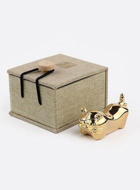 山百集阿威生肖虎镇纸吉祥物书镇笔搁萌宠礼品压纸书法摆件装饰品