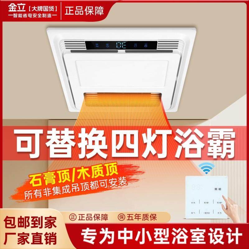 国际电工浴霸灯卫生间取暖排气扇照明一体pvc石膏板暖风机替换