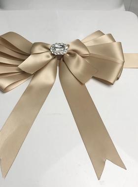 样板房卫浴马桶拉花封条捆绑带展厅缎带软装摆件新房交房布置饰品