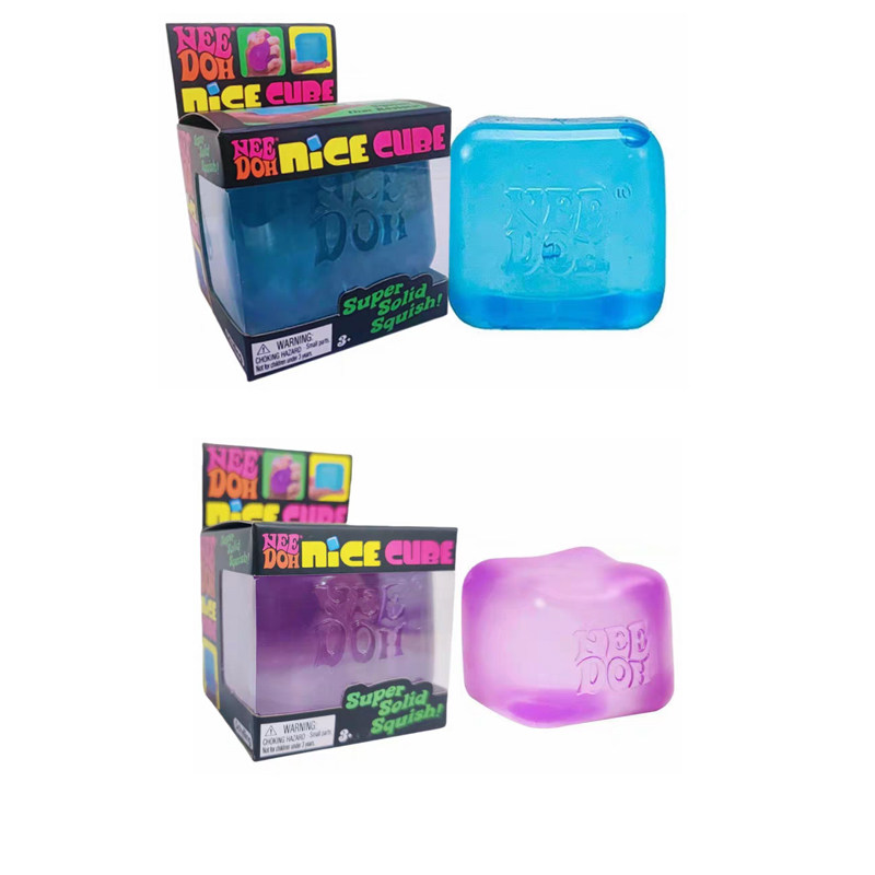 thumbnail for Domestic stress relief pinch Le Schylling Needoh Nice Cube sensory toy cube venting toy