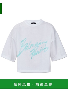 香港直邮BALMAIN 女士T恤 GF1EE145BD41GXF SS2026 白色 T-SHIRT