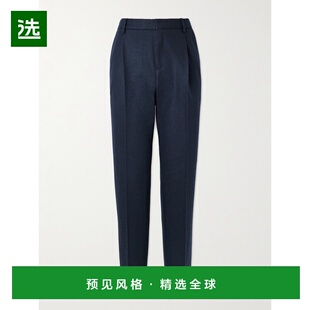 1h可退 香港直邮Sunspel 男士 Boiled 直筒褶裥羊毛西装裤 MTRS31