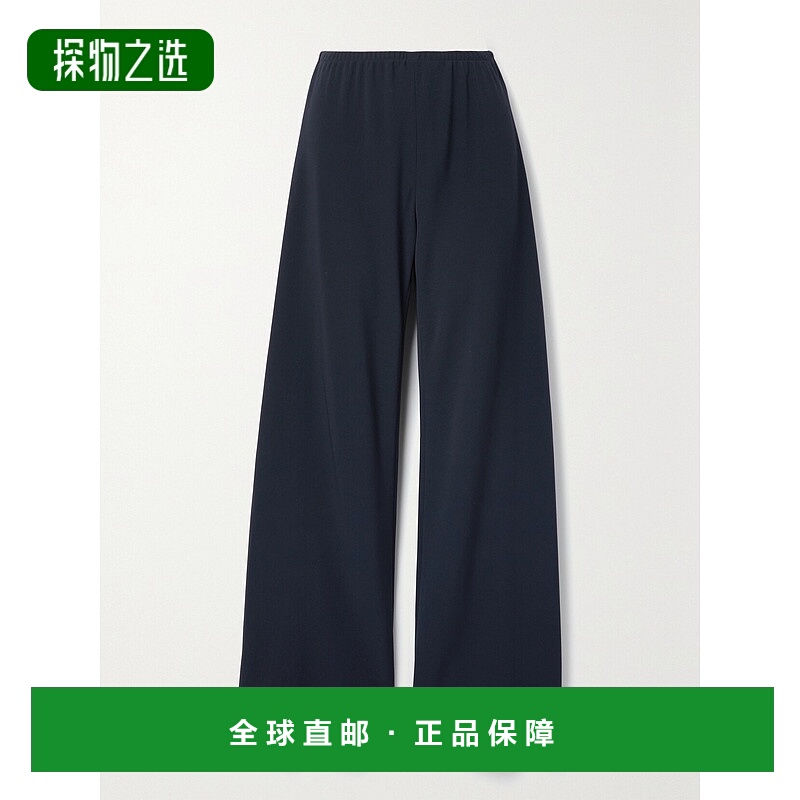 香港直邮The Row 女士 海军蓝阔腿休闲裤 1766W1968阔腿裤