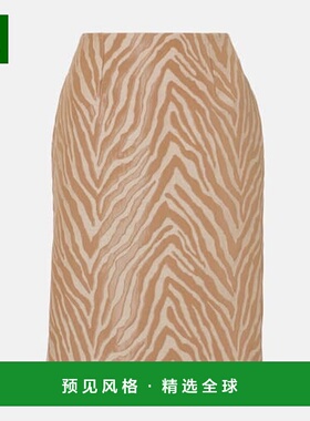 1h可退 香港直邮TOVE 女士 Elia 棉混纺提花铅笔半身裙 beige米色