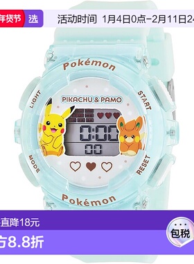 【日本直邮】J Axis精工 数码手表 宝可梦 蓝色 CP3A0002-BL新款