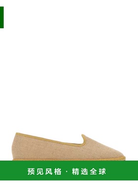 1h可退 香港直邮Vibi Venezia 女士 Sabbia furlane 麻质芭蕾鞋 W