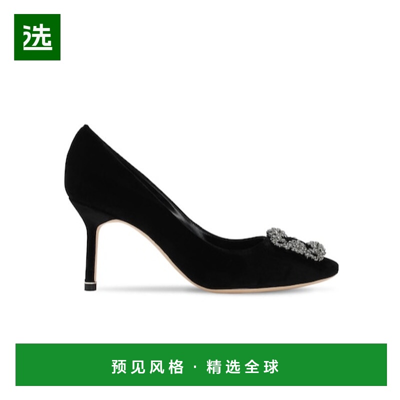 香港直邮Manolo Blahnik 黑色细跟高跟鞋 74I0C4017