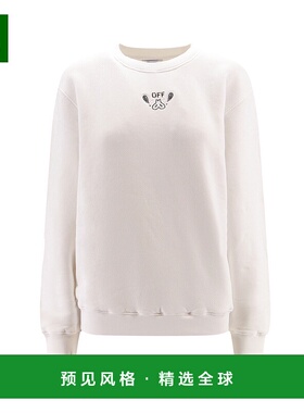 1h可退 香港直邮Off-white 女士 白色 Bandana Arrow 套头衫 OWBA