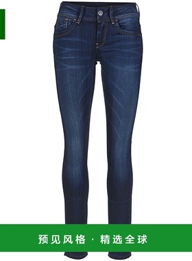 欧洲直邮G-Star Raw 女士 LYNN MID SKINNY 牛仔裤 蓝色紧身裤