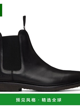 1h可退 香港直邮Common Projects 男士 黑色切尔西靴 ARTICLE2445