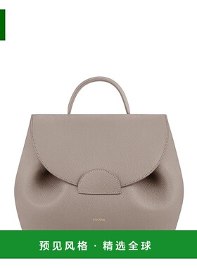 欧洲直邮POLENE Numéro Un女士灰色小牛皮手提包斜挎包单肩包