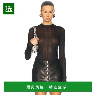 1h可退 香港直邮KHAITE 女士 Cosette 上衣 9520429 black黑色 舒