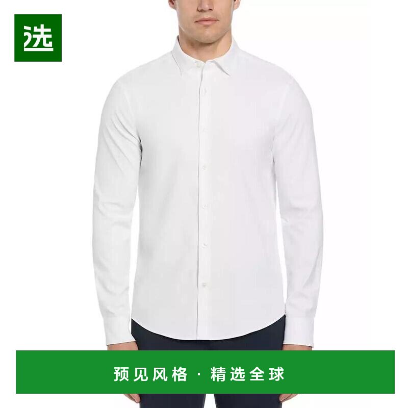 1h可退 【美国直邮】perry ellis 男士 衬衫 - 实物图